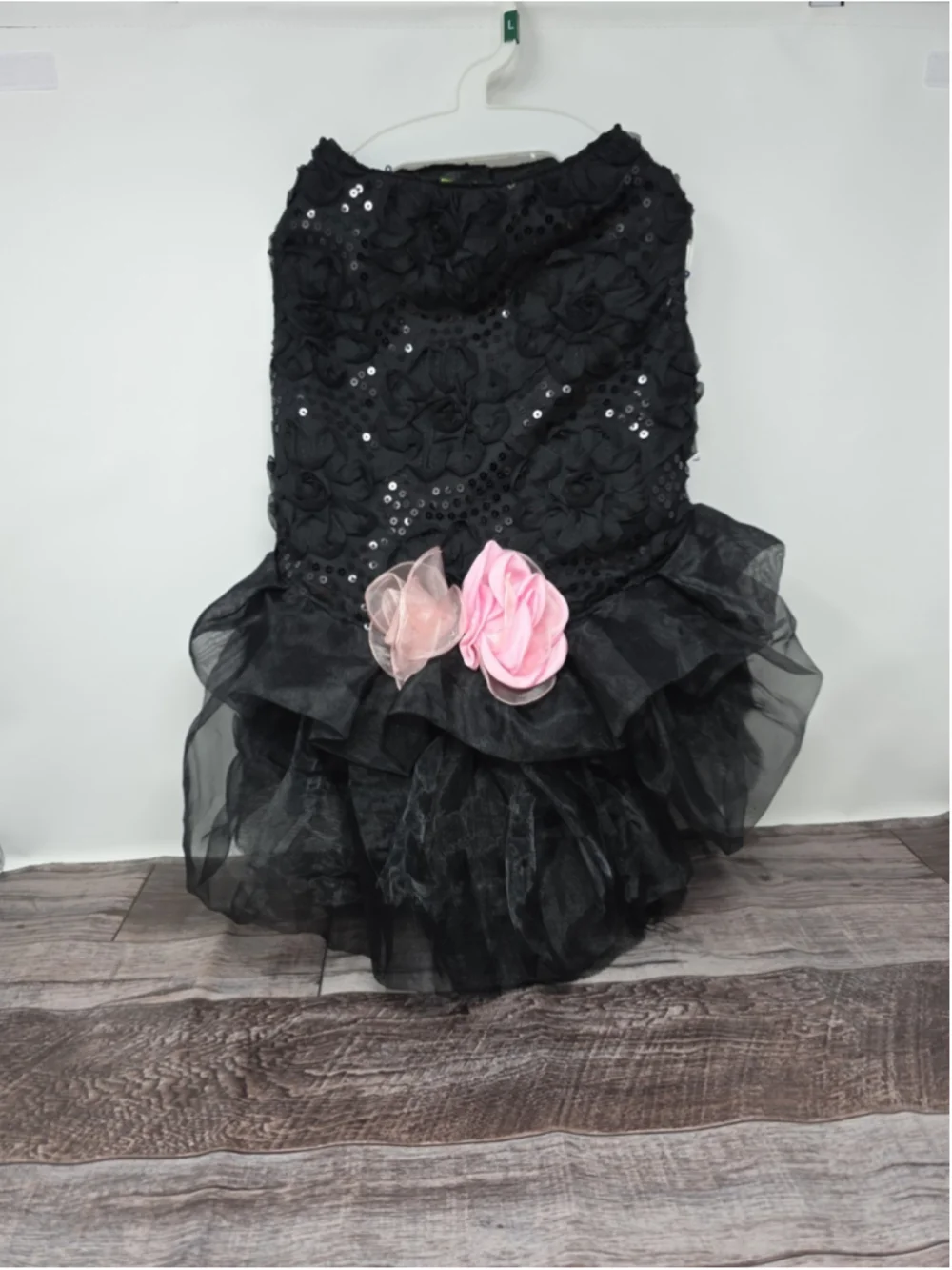 Dog Party Dress Fancy Sz L Christmas Gothy Witchy Fabdog